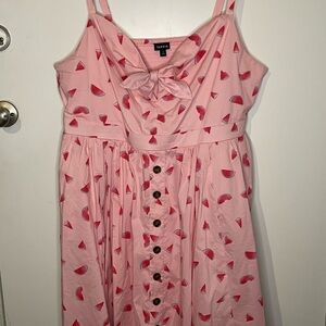 Torrid Pink Watermelon Print Dress